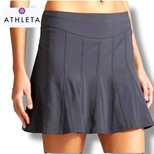 ATHLETA Wear About Tennis Pleated Skort Wmn’s Adjustable Waist Lined | 12